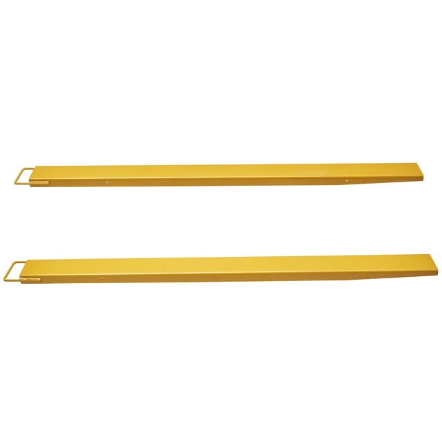 Alt view image 10 of 10 - Pallet Fork Extensions, 84" Length 4.5" Width, Heavy Duty Carbon Steel Fork Extensions for Forklifts, 1 Pair Forklift Extensions, Industrial Forklift Fork Attachments for Forklift Truck, Yellow