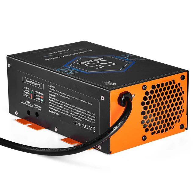 Alt view image 16 of 16 - RV Converter, 55 Amp, 110V AC to 12V DC RV Power Converter Battery Charger with 4 Stage Smart Charging 13V to 16.5V Adjustable Operating Range, Compatible with Lithium Lead Acid Battery, ETL