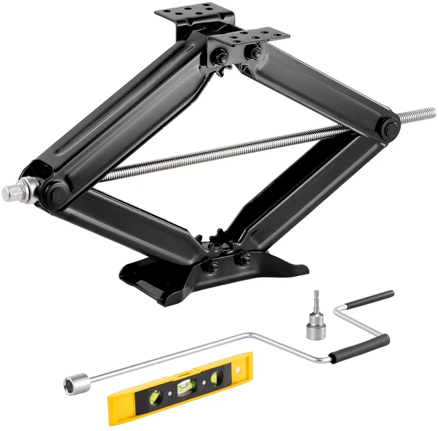 Alt view image 15 of 15 - RV Scissor Jacks 5000 lbs 23.4 in RV Stabilizer Leveling Scissor Jacks Set of 2