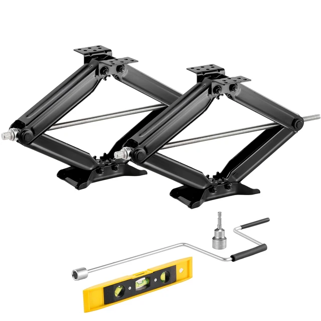 Alt view image 15 of 15 - RV Scissor Jacks 9000 lbs 23.4 in RV Stabilizer Leveling Scissor Jacks Set of 2