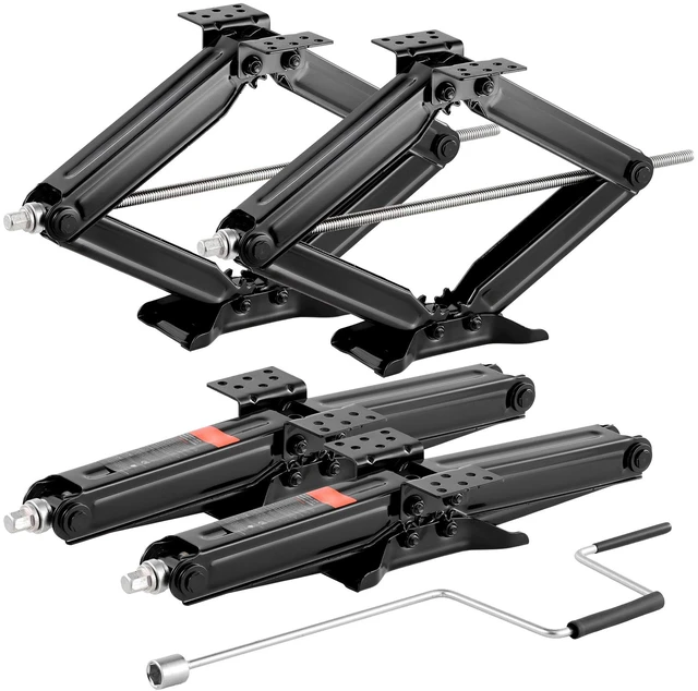 Alt view image 15 of 15 - RV Scissor Jacks 6500 lbs 23.4 in RV Stabilizer Leveling Scissor Jacks Set of 4