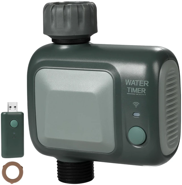 Alt view image 10 of 10 - WiFi Sprinkler Timer, Single Outlet, Smart Hose Faucet Water Timer with Brass Inlet, APP Control via 2.4Ghz WiFi or Bluetooth, Voice Control with Alexa Google Assistant, IPX6 for Yard Watering