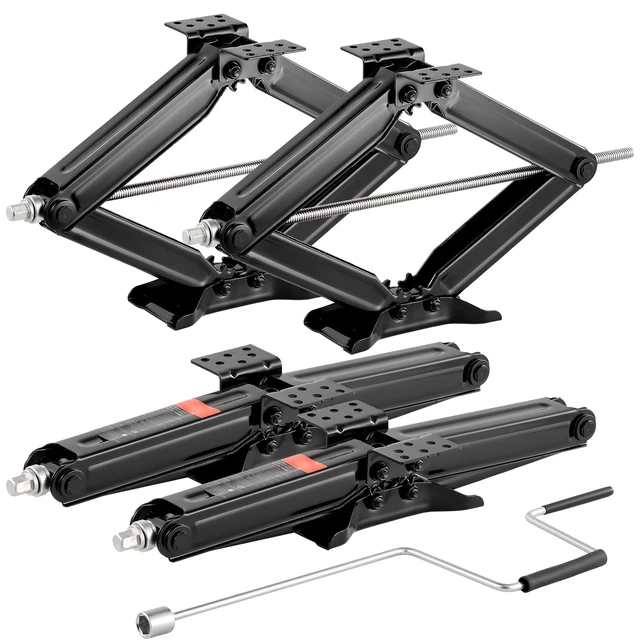 Alt view image 8 of 8 - RV Scissor Jacks 9000 lbs 23.4 in RV Stabilizer Leveling Scissor Jacks Set of 4
