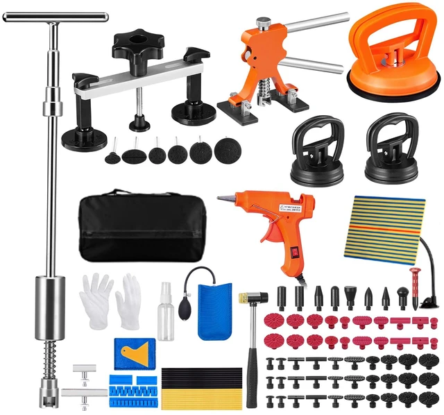 Alt view image 8 of 8 - VEVOR Car Body Dent Puller Bridge Lifter Tool Paintless Hail Remover Repair Kit