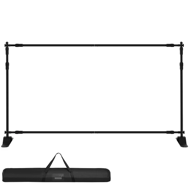 Alt view image 8 of 8 - Backdrop Banner Stand 8 x 8 Ft Adjustable Heavy Duty Background Stand with 1 Carrying Bag, Backdrop Stand for Parties Wedding Photo Booth Trade Show