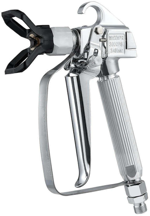 Alt view image 8 of 8 - Airless Paint Spray Gun, 3600PSI High Pressure Airless Paint Sprayer Gun with 5 Tips, 211, 315, 417, 517, 623, Swivel Joint Airless Spray Gun Kit with Filters, Cleaning Needle and Brush