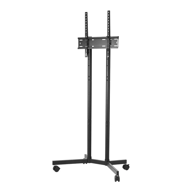 Alt view image 8 of 8 - Rolling TV Stand, Mobile TV Cart for 32-65 Inch Screens, Height Adjustable, Portable Monitor Stand with Wheels Holds up to 88 lbs for Living Room, Bedroom, Office, Outdoor, Max VESA 400x400mm