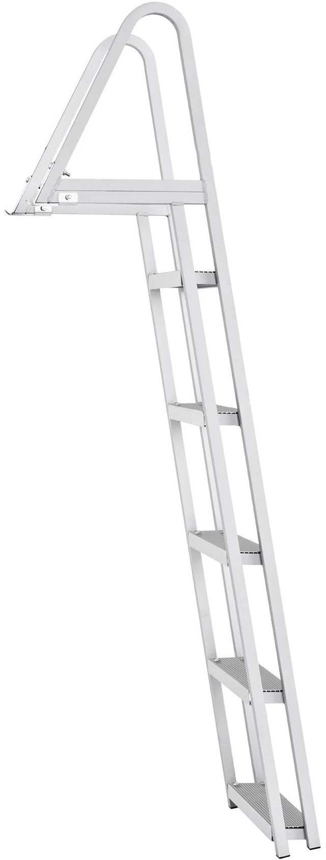 Alt view image 8 of 8 - Removable Dock Ladder 5 Steps, 350 lbs Load Capacity, Pontoon Boat Ladder with 4'' Wide Step & Nonslip Design for Ship/Lake/Pool/Marine Boarding