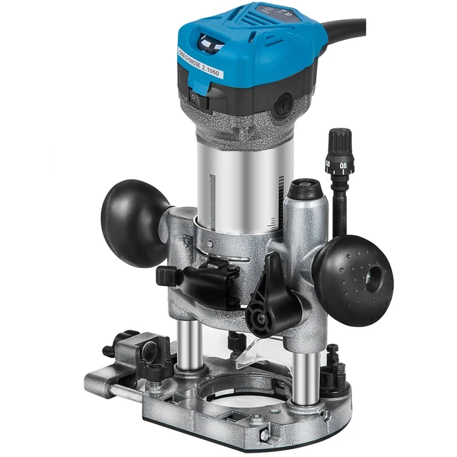 Alt view image 8 of 8 - Compact Router 1.25HP With Fixed Base, Plunge Base and Tilt Base, Variable Speed Wood Router Kit Max Torque 30,000RPM 800W For Woodworking & Furniture Manufacturing