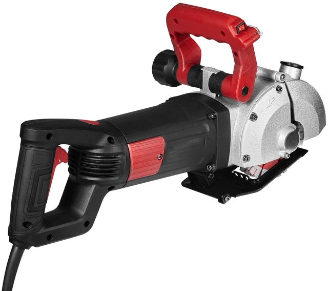 Alt view image 8 of 8 - Wall Chaser, 2500W 38 mm Cutting Width,Wall Groove Cutting Machine 34MM Cutting Depth,Wall Slotting Machine With 5 Saw Blades 4.5" Diameter 6300r/Min,One-time Forming Dustless