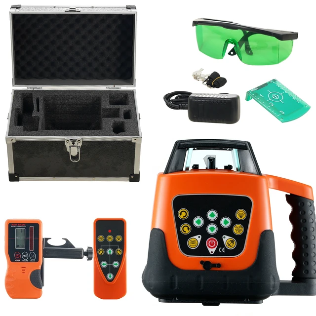 Alt view image 11 of 11 - Laser Level, 2000ft, 360 Degree Self Leveling Green Cross Line Laser, 5 Rotation Speeds & 4 Scanning Angles Adjustment, IP66 Waterproof Remote Control Manual Self-leveling Mode, Battery Included