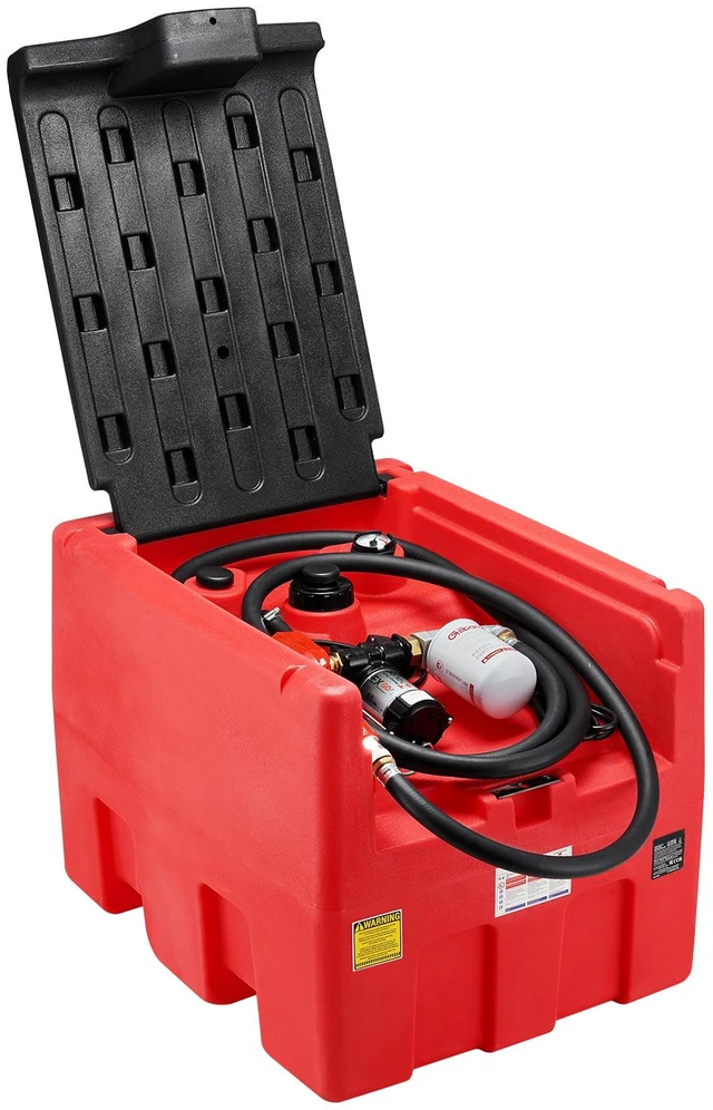 Alt view image 8 of 8 - VEVOR Portable Diesel & Gasoline Tank 48 Gal Fuel Tank with 12V Transfer Pump