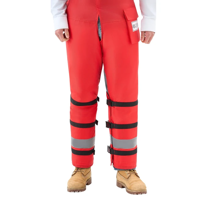 Alt view image 9 of 9 - Chainsaw Chaps 39.7" Apron Style Forestry Chainsaw Safety Chaps Class D Large