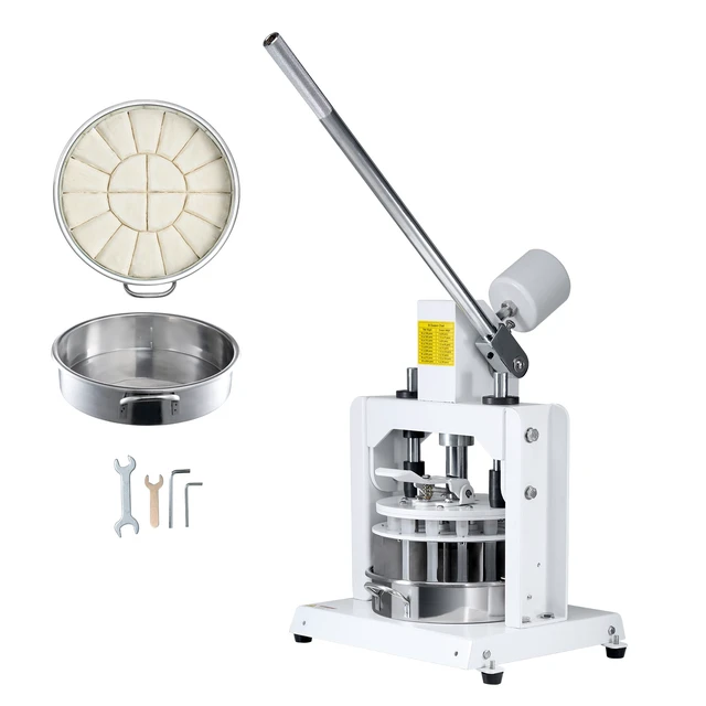 Alt view image 8 of 8 - Dough Divider Rounder, 18PCS Manual Dough Equal Divider Machine, 2.11oz - 9.88oz Hand Press Dough Cutter with 304 Stainless Steel Tray and Blade, Bread Maker for Bakery, Restaurant, Commercial