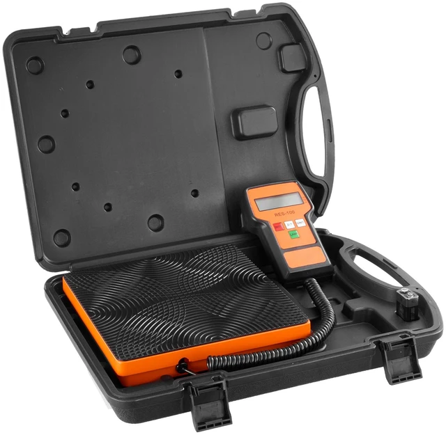 Alt view image 15 of 15 - VEVOR Refrigerant Scale 110 LBS HAVC Charging Recovery Freon Scale, with Wired Remote Control, 2g High Precision Electronic Digital Recovery Weight Scale with Case and Dry Battery