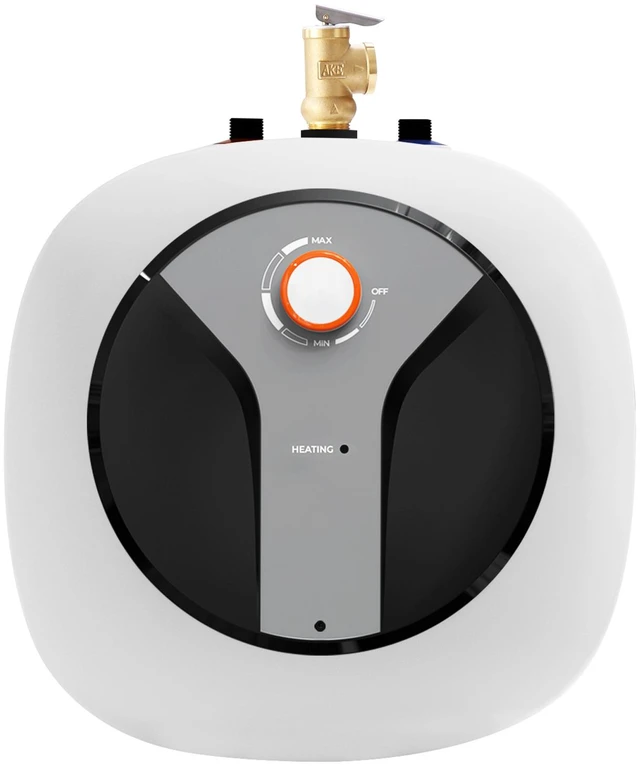 Alt view image 15 of 15 - VEVOR Electric Mini-Tank Water Heater 2.5-Gallon Tank, 1440W Hot Water Boiler Storage, Safety Temperature Pressure Valve Easy Install, for Kichen Bathroom Restaurant, Shelf Wall Floor Mounted
