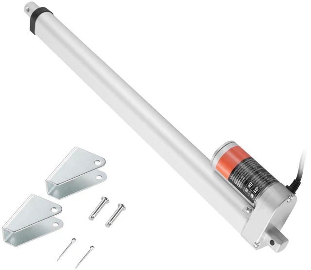 Alt view image 8 of 8 - Linear Actuator 12V, 16 Inch High Load 330lbs/1500N Linear Actuator, 0.19"/s Linear Motion Actuator with Mounting Bracket and IP54 Protection