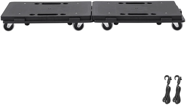 Alt view image 15 of 15 - Furniture Dolly, 500 lbs Capacity Each Count, Furniture Mover with Wheels, Portable Moving Rollers 4 Wheels Heavy Duty, Small Flat Dolly Cart with Interlocking for Heavy Furniture, 2 Pack, Black