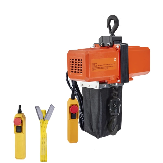 Alt view image 8 of 8 - VEVOR 1100 lbs Electric Chain Hoist 15 FT Lifting Height, 120V Electric Hoist, Single Phase Overhead Crane with G100 Chain, 10 ft Wired Remote Control for Garage, Shop, Hotel, Home