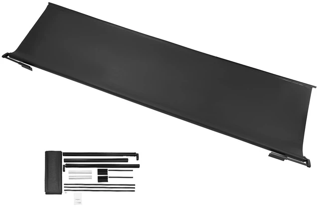 Alt view image 10 of 10 - Camper Awning Fabric Replacement, 1" to 13', Weatherproof Durable Slide Topper Awning with Bracket, Heavy Duty Slide Topper Awning with Stainless Steel Material, Fit for RV & Motorhome(Black)