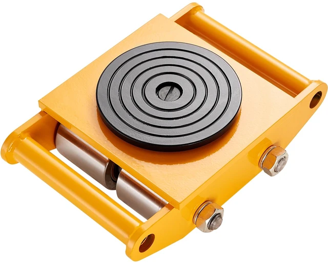 Alt view image 8 of 8 - 4PCS Machinery Skate Dolly, 26455LBS/12T Industrial Machinery Mover, Heavy Duty Carbon Steel Machinery Moving Skate & 4 Carbon Steel Wheels and 360° Rotation Non-slip Cap for Warehouse, Factory