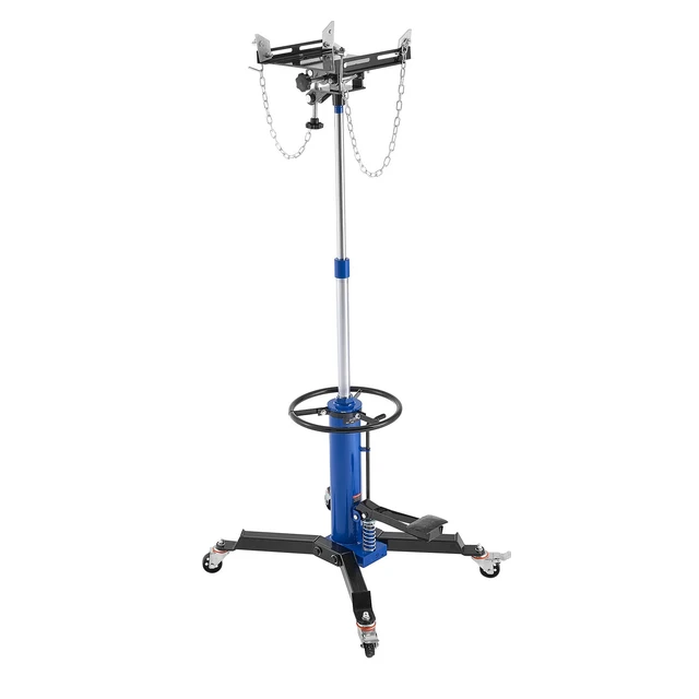 Alt view image 9 of 9 - VEVOR Hydraulic Transmission Jack, 1660 lbs / 0.75 Ton Lifting Capacity Telescoping Transmission Jack with Foot Pedal, 360° Swivel Wheel, 34.6-69.3 in High Lifting Height, Lift Hoist for Garage/Shop