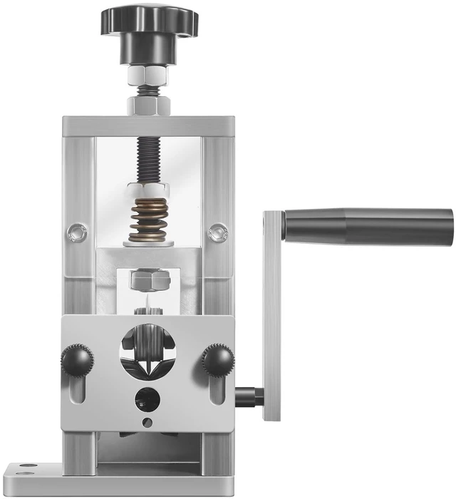 Alt view image 8 of 8 - Manual Wire Stripping Machine, 0.06-1 in, Copper Stripper with Hand Crank or Drill Powered, 64Mn Quenched Blades, 45# Steel Rollers, Aluminum Alloy Frame Wire Peeler, for Scrap Copper Recycling