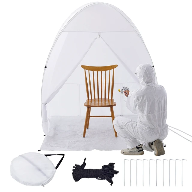 Alt view image 15 of 15 - VEVOR Spray Paint Shelter Portable Spray Paint Tent Booth 60x60x70 in Pop Up
