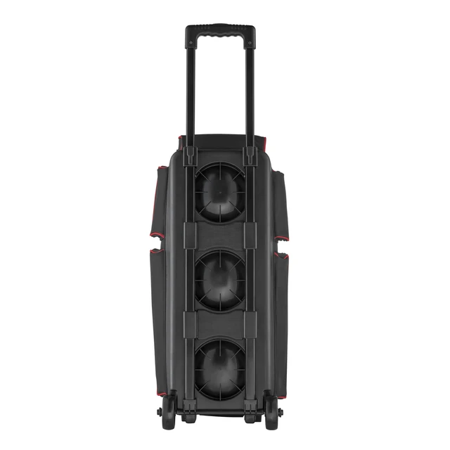 Alt view image 8 of 8 - 3 Ball Bowling Bag with Wheels Double Roller Bowling Bag with Shoe Compartment