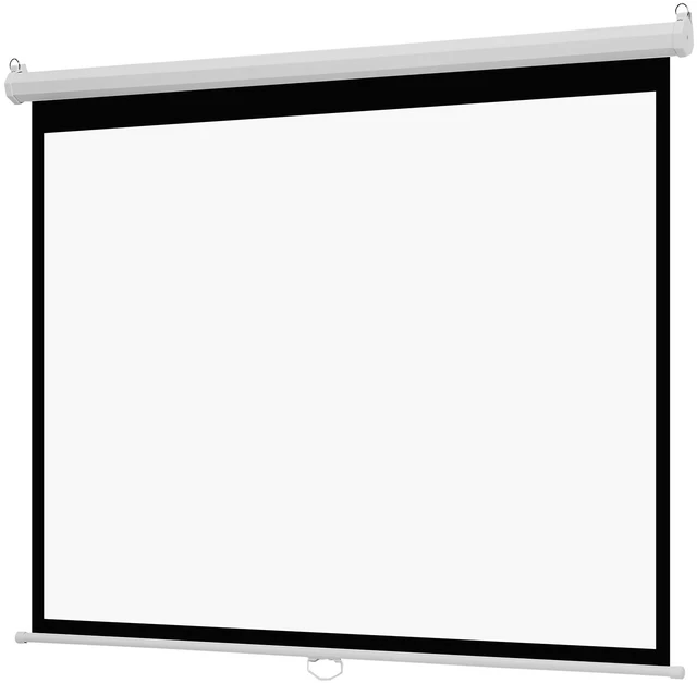 Alt view image 8 of 8 - Manual Projector Screen, 72 inch 4:3 4K 1080 HD Retractable Pull Down Projector Screen, Wall Mounted Movie Projection with Pull Rope, Portable Display Projectoin for Family Home Office Theater