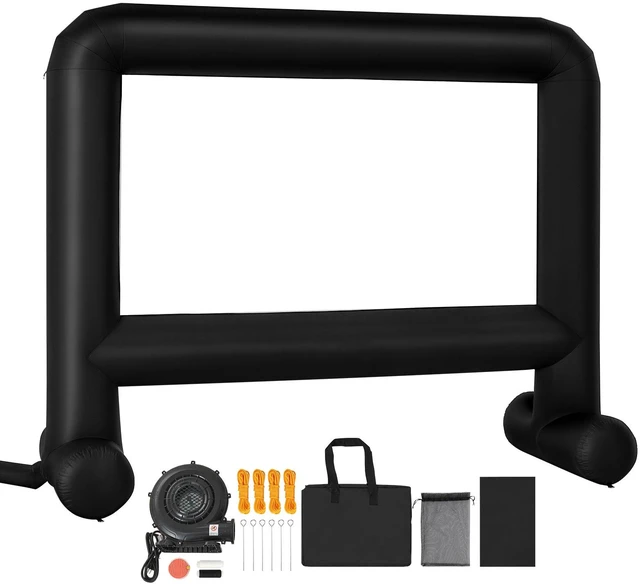 Alt view image 8 of 8 - 16FT Inflatable Movie Screen, Inflatable Projector Screen with Portable Storage Bag, 16:9 Easy Set Up Movie Projection for Outdoor Backyard, Home Theater, Theme Party