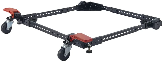 Alt view image 10 of 10 - Mobile Base, 500 lbs Weight Capacity, Adjustable from 12" x 12" to 36" x 36", Heavy Duty Universal Mobile Base Stand with Swivel Wheels, for Woodworking Equipment, Bandsaw, Power Tools, Machines