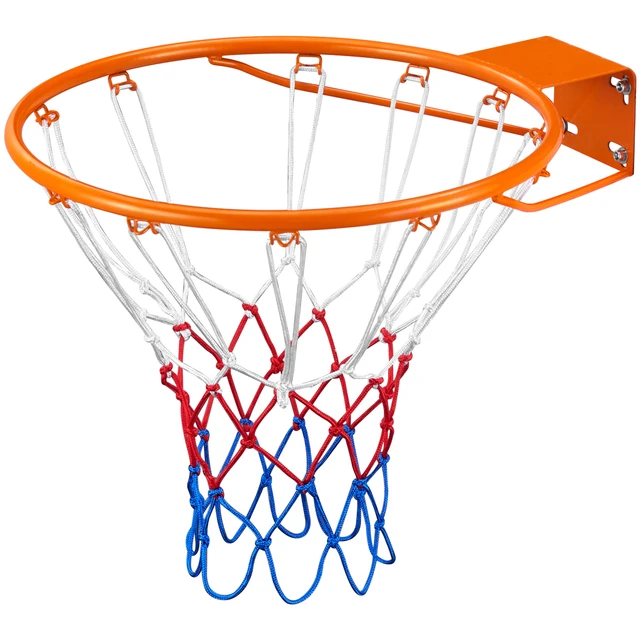 Alt view image 8 of 8 - Basketball Rim, Wall Door Mounted Basketball Hoop, Heavy Duty Q235 Basketball Flex Rim Goal Replacement with Net, Standard 18" Indoor and Outdoor Hanging Basketball Hoop for Kids Adults
