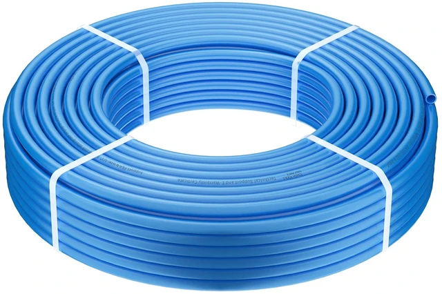 Alt view image 9 of 9 - PEX Pipe 1/2 Inch, 300 Feet Length PEX-B Flexible Pipe Tubing for Potable Water, Pex Water Lines for Hot/Cold Water & Easily Restore, Plumbing Applications with Free Cutter & Clamps ,Blue