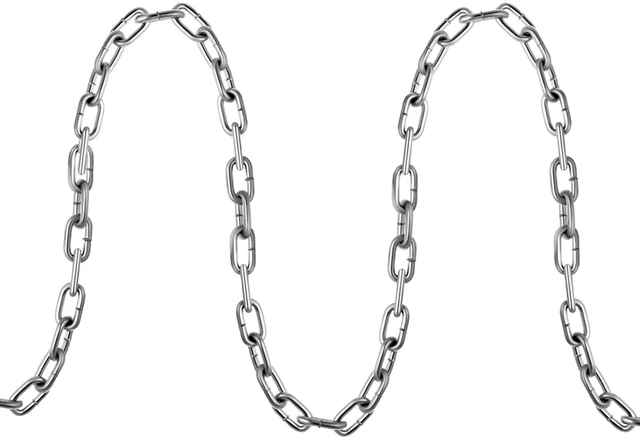 Alt view image 2 of 2 - Proof Coil Chain, 1/4" x 100', 1540 lbs Safe Working Load, Zinc Plated Proof Tested Coil Chain with Two Quick Links, Galvanized Carbon Steel Link Chain for Towing, Hanging, Camping, Pet Towing