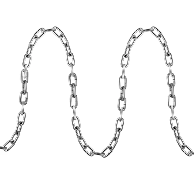 Alt view image 2 of 2 - Proof Coil Chain, 3/16" x 100', 1100 lbs Safe Working Load, Zinc Plated Proof Tested Coil Chain with Two Quick Links, Galvanized Carbon Steel Link Chain for Towing, Hanging, Camping, Pet Towing