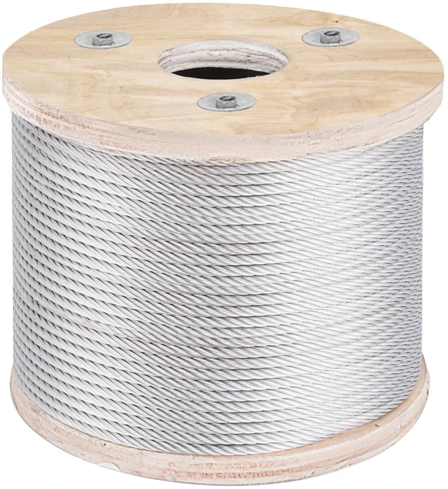 Alt view image 8 of 8 - 304 Stainless Steel Wire Rope Cable, 3/16", 7x19, 250 ft reel