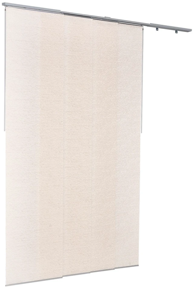 Alt view image 15 of 15 - Panel Track Blinds Extendable Track from 45.8in to 86in W Trimmable Light Brown