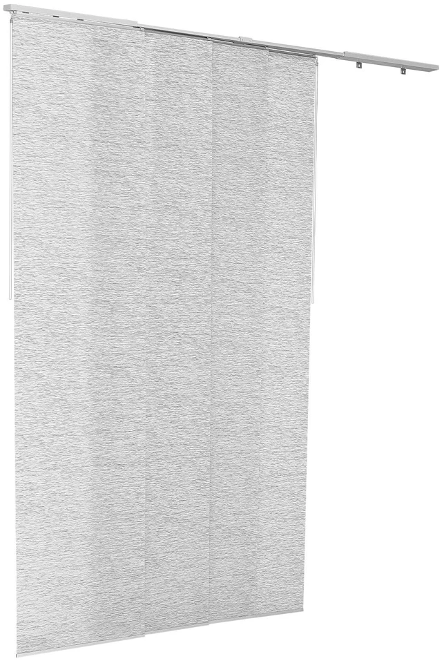 Alt view image 15 of 15 - Panel Track Blinds Extendable Track from 45.8 in to 86 in Width Trimmable Gray
