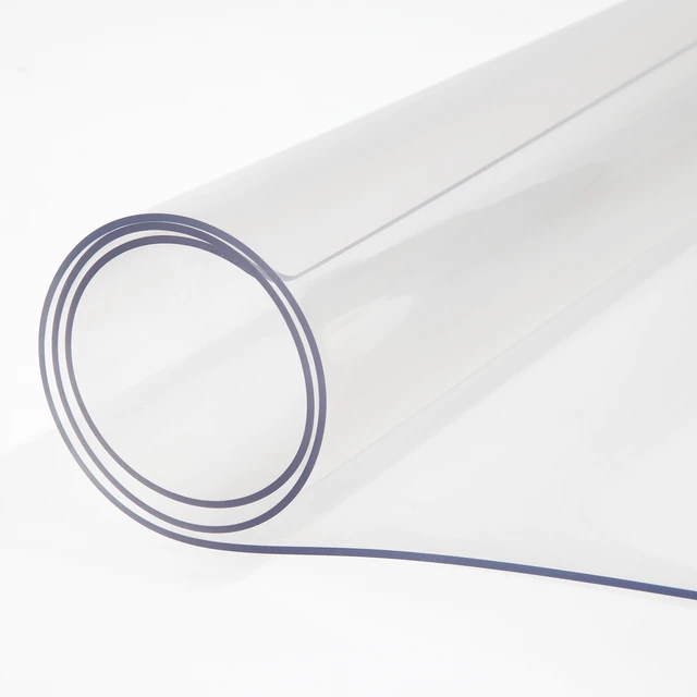 Alt view image 8 of 8 - Plastic Table Cover, 42"x84"x0.06", Transparent PVC Table Protector, Rectangle Clear Desk Mat, Water Oil Proof Table Cover for Dining Table Coffer Table Kitchen Worktable Dresser Cabinet, etc.