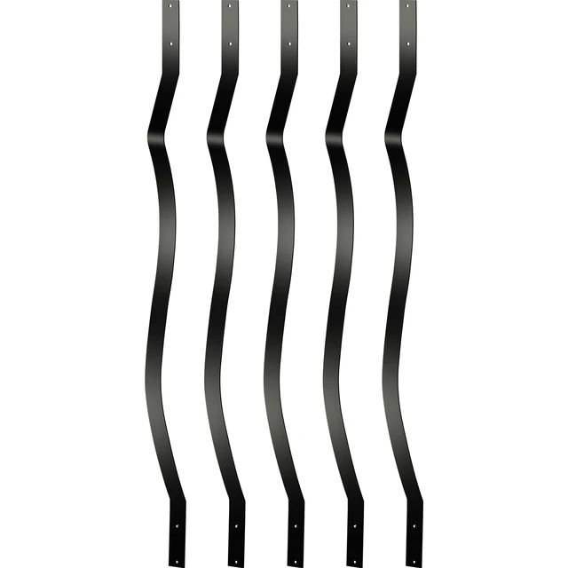 Alt view image 8 of 8 - Deck Balusters, 61 Pack Metal Deck Spindles, 29.5\"x1\" Staircase Baluster with Screws, Aluminum Alloy Deck Railing for Wood and Composite Deck, Stylish Baluster for Outdoor Stair Deck Porch