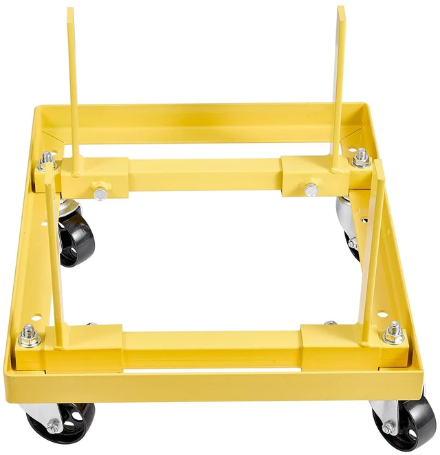 Alt view image 10 of 10 - Engine Stand, 750 LBS Load Capacity Engine Motor Stand with Adjustable Width & Length, Heavy-Duty Steel Motor Holder with 4 Swivel Casters and 2 Ratchet Straps, Suitable for Most Engines