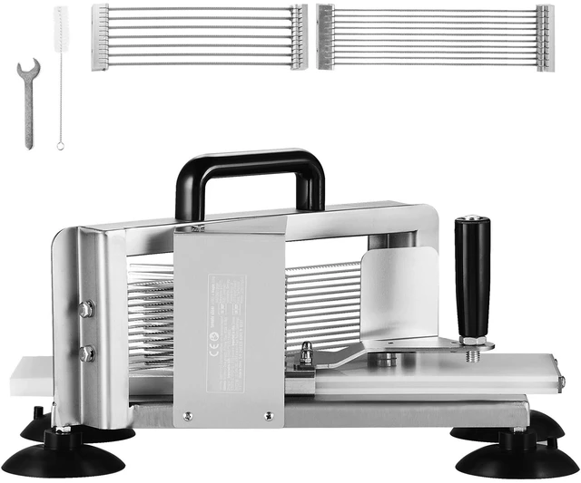 Alt view image 8 of 8 - VEVOR Commercial Tomato Slicer, 1/4"+3/8"+3/16" Tomato Cutter Slicer, Stainless Steel Heavy Duty Tomato Slicer Machine, Manual Tomato Slicer with Non-slip Feet, Cutting Tomatoes, Cucumbers, Bananas
