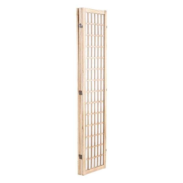 Alt view image 8 of 8 - Room Divider, 4 Panel Japanese Room Divider, Folding Privacy Screen Indoor, Portable Partition Dividers and Decoration Screens, for Room Separation, Home, Office, Restaurant & Bedroom (Natural)