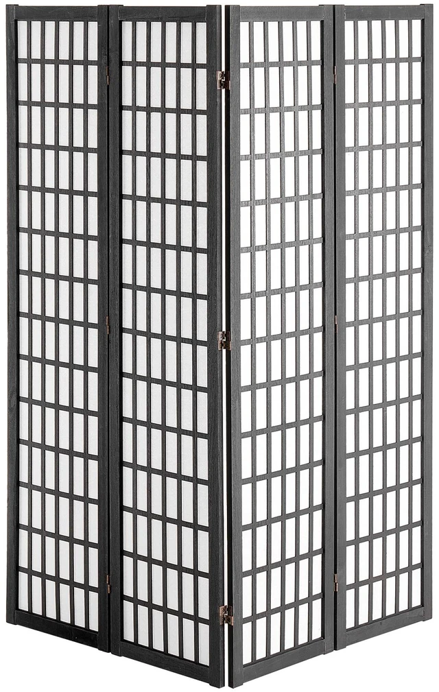 Alt view image 8 of 8 - Room Divider, 4 Panel Japanese Room Divider, Wood Folding Privacy Screen Indoor, Japanese Partition Dividers Portable Decoration Screens, for Room Separation Home Office Restaurant & Bedroom
