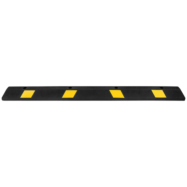 Alt view image 9 of 9 - Parking Stopper, 72 Inch 2 Pcs Heavy Duty Parking Aid for Garage, Rubber Curb Garage Floor Stopper with Reflective Strips, Aid Gadgets for Cars Vans Trucks Tire Wheel Guide Block Stops Bumpers