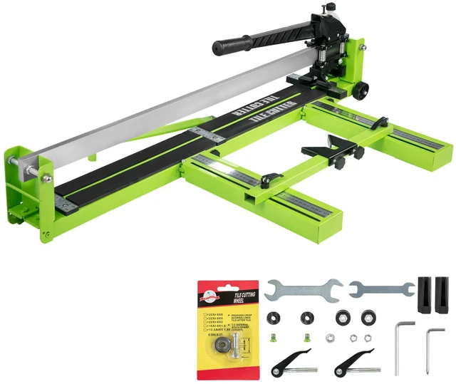Alt view image 2 of 2 - Tile Cutter 39 Inch, Manual Tile Cutter All-Steel Frame,Tile Cutting Machine with Laser Guide and Bonus Spare Cutter,Tile Cutter Hand Tool for Precision Cutting Porcelain Ceramic Floor Tiles