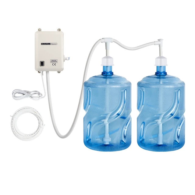 Alt view image 8 of 8 - Bottled Water Dispenser Pump System, 2x5 Gallon Dispensing System, Automatic Electric Water Dispenser, Double-Pipe Water Jug Pump, Compatible Use with Coffee/Tea Machine, Refrigerator, Ice Maker