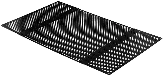 Alt view image 8 of 8 - RV Screen Door Protector, Adjusts from 22 to 31.5 inch, Adjustable Door Grille, Easy to Install, Reinforced Breathable Honeycomb Holes, Iron Camper RV Entry Protector for Pet Protection, Black