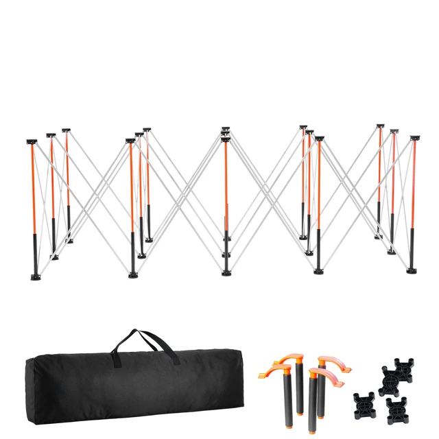 Alt view image 8 of 8 - Portable Folding Workstand 8.05 x 4.13ft Collapsible Work Stand 6000lbs Capacity